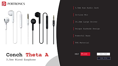 Earphones Portronics