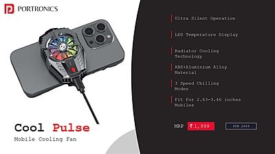 Fan Portronics Portable