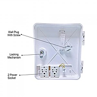 PVC Server/Network | Waterproof |Cabinet Box/Rack for CCTV POE Switch with Power Socket PVC Server/Network | Waterproof |Cabinet Box/Rack for CCTV POE Switch with Power Socket