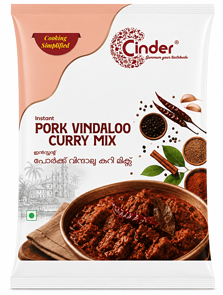 CINDER PORK VINDALOO CURRY MIX 75G