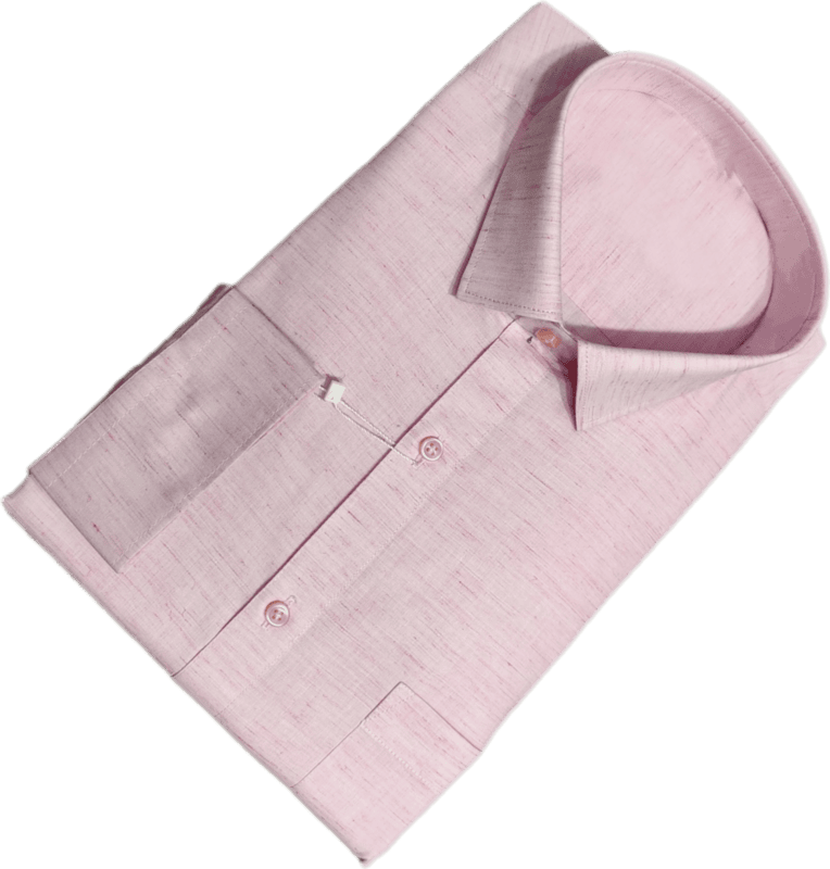 Pale Pink Self Design Shirt