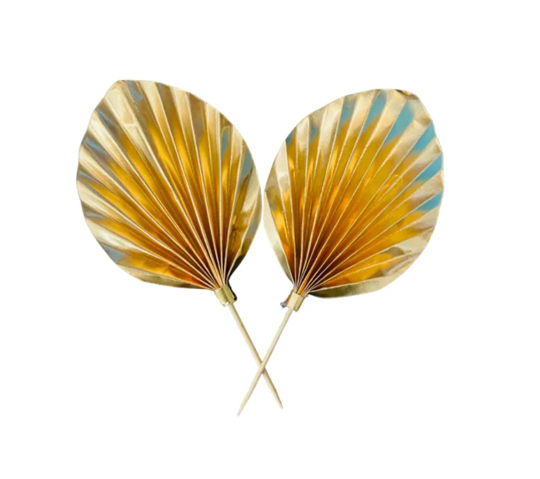Golden Palm Leaves