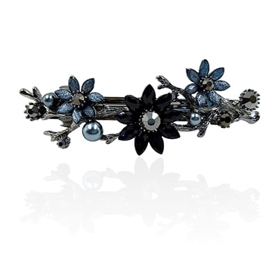 Black Crystal French Barrette Black Crystal French Barrette