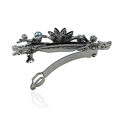 Black Crystal French Barrette Black Crystal French Barrette