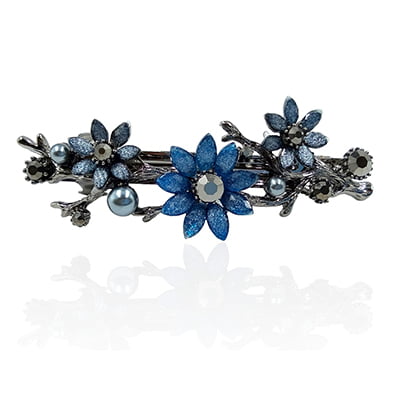 Blue Crystal French Barrette Blue Crystal French Barrette