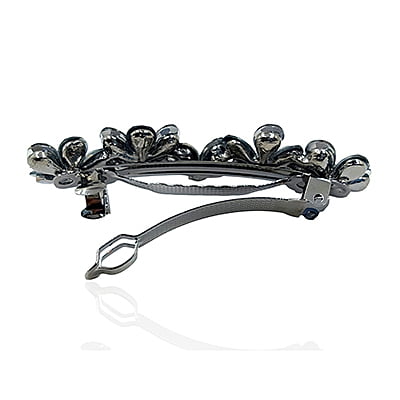 Grayish Blue Crystal French Barrette Grayish Blue Crystal French Barrette