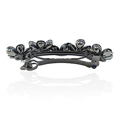 Grayish Blue Crystal French Barrette Grayish Blue Crystal French Barrette