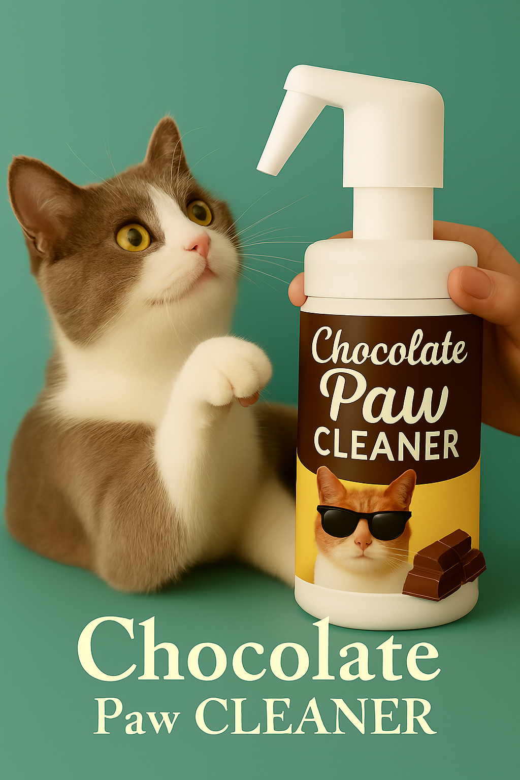 Pets Empire Paw Cleaner – Chocolate Foaming Cleanser with Silicone Brush for Dogs & Cats (150ml)