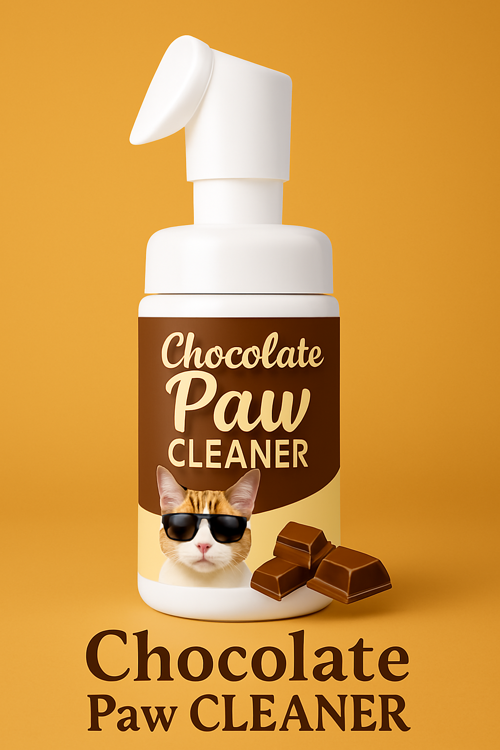 Pets Empire Paw Cleaner – Chocolate Foaming Cleanser with Silicone Brush for Dogs & Cats (150ml)