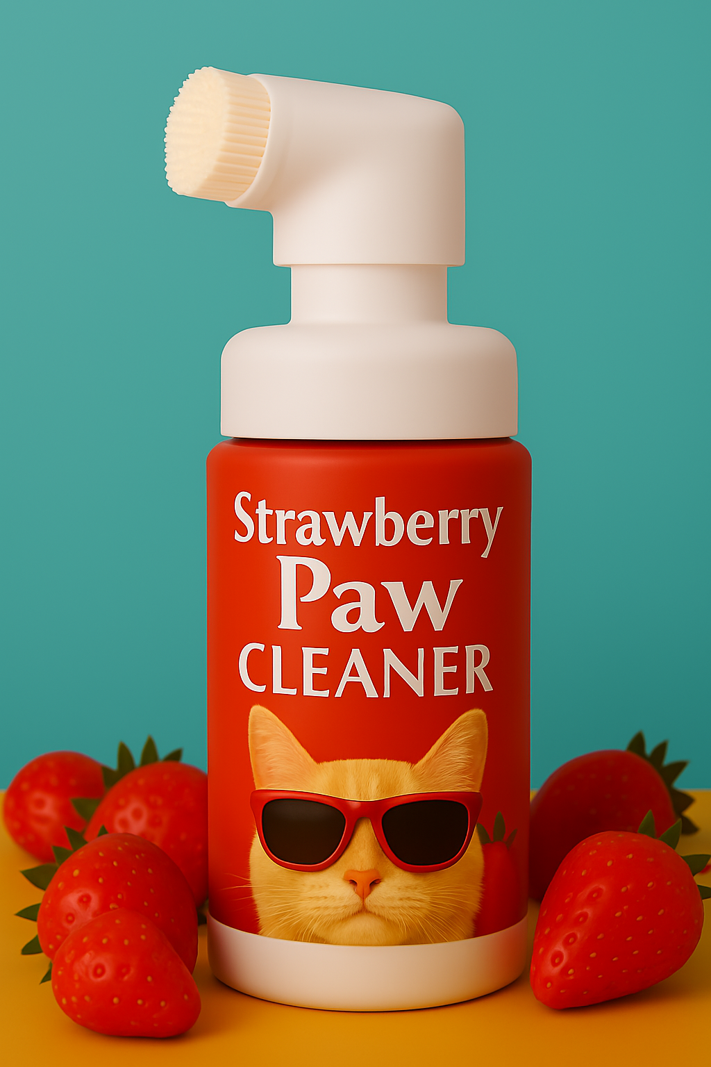 Pets Empire Paw Cleaner โ Strawberry Foaming Cleanser with Silicone Brush for Dogs & Cats (150ml) Pets Empire Paw Cleaner โ Strawberry Foaming Cleanser with Silicone Brush for Dogs & Cats (150ml)