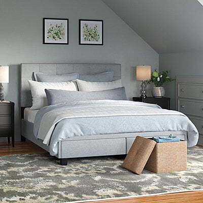 Vikinterio Upholstered Storage Bed Vikinterio Upholstered Storage Bed
