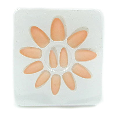 Matte Finish Almond Tip Nails