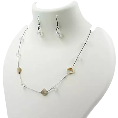 Single Layer Chain With Earrings Single Layer Chain With Earrings
