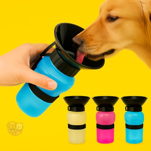Aqua Dog Water Bottle โ 2-in-1 Travel Bottle & Bowl for Pets (18oz) Aqua Dog Water Bottle โ 2-in-1 Travel Bottle & Bowl for Pets (18oz)