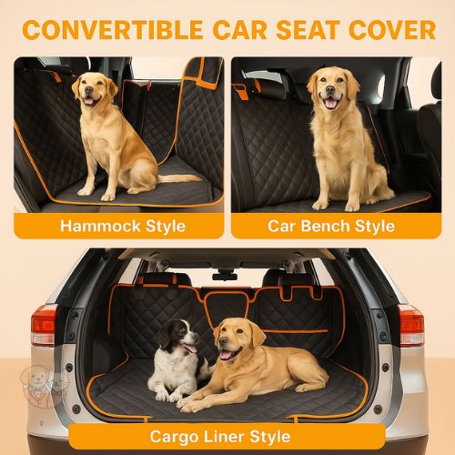 Pet Car Rear Seat Mat โ Waterproof & Scratch-Resistant for Cats & Dogs Pet Car Rear Seat Mat โ Waterproof & Scratch-Resistant for Cats & Dogs