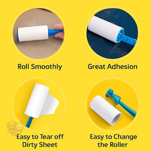 Lint Roller Set โ 3-Piece Pet Hair & Lint Remover for Clothes, Furniture & Car Lint Roller Set โ 3-Piece Pet Hair & Lint Remover for Clothes, Furniture & Car
