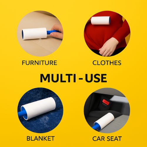 Lint Roller Set โ 3-Piece Pet Hair & Lint Remover for Clothes, Furniture & Car Lint Roller Set โ 3-Piece Pet Hair & Lint Remover for Clothes, Furniture & Car