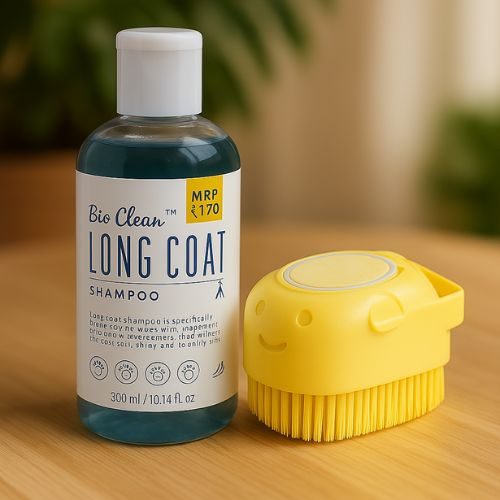 Pet Needs Bio Clean Long Coat Dog Shampoo – Herbal Protection & Gentle Cleansing (200ml)
