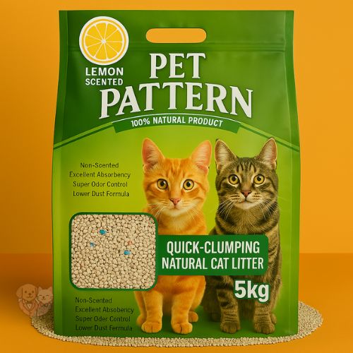 Pet Pattern Cat Litter โ Lemon Scented Clumping Litter, 5 Kg Pet Pattern Cat Litter โ Lemon Scented Clumping Litter, 5 Kg