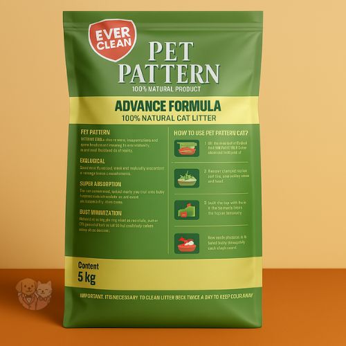Pet Pattern Cat Litter โ Lavender Scented Clumping, 5 Kg Pet Pattern Cat Litter โ Lavender Scented Clumping, 5 Kg