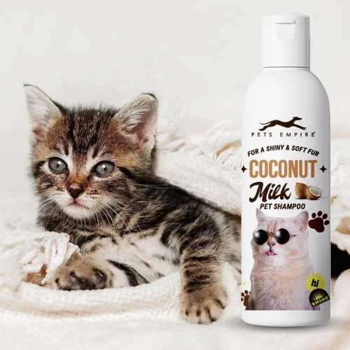 Pets Empire Cat Shampoo โ Coconut Milk Essence Cleanser for Kittens & Cats (200ml) Pets Empire Cat Shampoo โ Coconut Milk Essence Cleanser for Kittens & Cats (200ml)