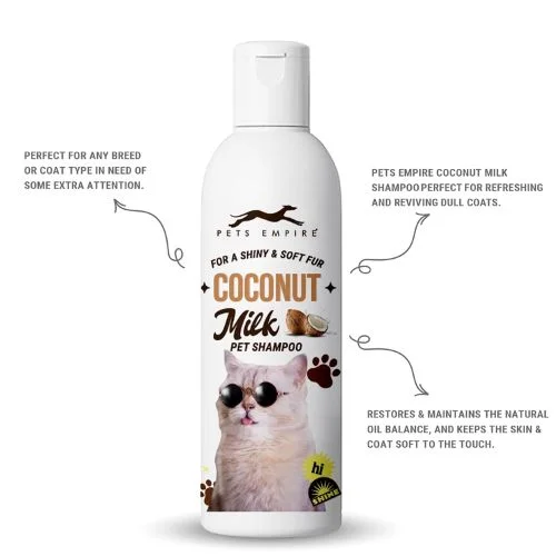 Pets Empire Cat Shampoo โ Coconut Milk Essence Cleanser for Kittens & Cats (200ml) Pets Empire Cat Shampoo โ Coconut Milk Essence Cleanser for Kittens & Cats (200ml)