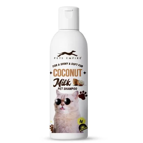 Pets Empire Cat Shampoo โ Coconut Milk Essence Cleanser for Kittens & Cats (200ml) Pets Empire Cat Shampoo โ Coconut Milk Essence Cleanser for Kittens & Cats (200ml)