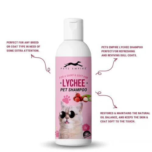 Pets Empire Cat Shampoo –  Lychee essence Cleanser for Kittens & Cats (200ml)
