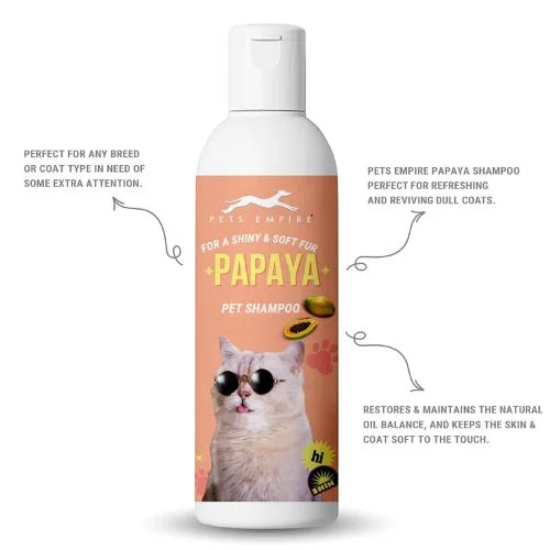 Pets Empire Cat Shampoo - Papaya Essence Cleanser for Kittens & Cats (200ml) Pets Empire Cat Shampoo - Papaya Essence Cleanser for Kittens & Cats (200ml)