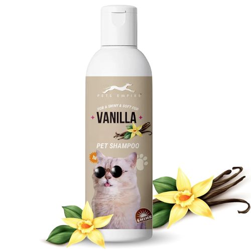 Pets Empire Cat Shampoo - Vanilla Essence Cleanser for Kittens & Cats (200ml)