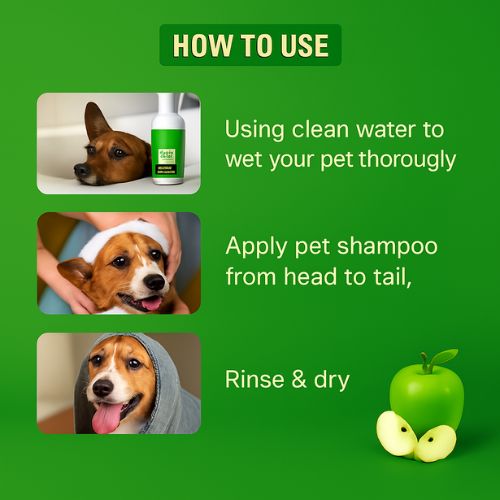 Pets Empire Organic Dog Shampoo โ Gentle Green Apple Cleanser for Pets (200ml) Pets Empire Organic Dog Shampoo โ Gentle Green Apple Cleanser for Pets (200ml)