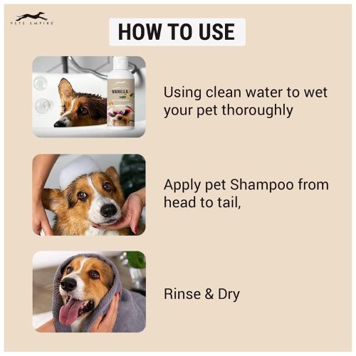 Pets Empire Organic Dog Shampoo โ Vanilla Cleanser for Pets (200ml) Pets Empire Organic Dog Shampoo โ Vanilla Cleanser for Pets (200ml)