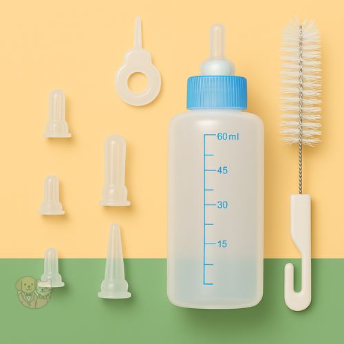 Pets Empire Puppy Nursing Bottle Kit โ 60ml Milk Feeder with Nipple Brush (Color May Vary) Pets Empire Puppy Nursing Bottle Kit โ 60ml Milk Feeder with Nipple Brush (Color May Vary)