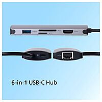 PHILIPS 6 in 1 HUB Type C USB Hub PHILIPS 6 in 1 HUB Type C USB Hub