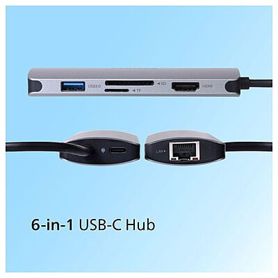 PHILIPS 6 in 1 HUB Type C USB Hub PHILIPS 6 in 1 HUB Type C USB Hub