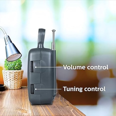 Philips Radio DL167/94 – MW/SW/FM Bands, Operates on 2xR20 (UM1) Batteries or Optional External 3V DC Power