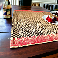Madur Black Honey Comb Runner