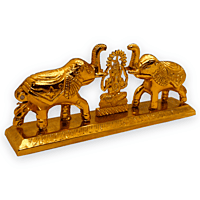 Elephant Pair Kum Kum Bharani With Ganesh