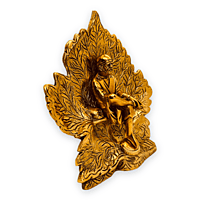 Sai Baba Leaf Gold 17 X 19 X 5 cm