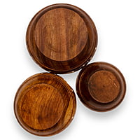 Wooden Bowl Set of 3