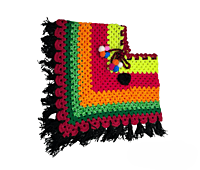 Handknitted multicolored poncho and cap for kids between 2 and 3 years || winterwear || beautiful design and excellent finish and amazing crotchet work Handknitted multicolored poncho and cap for kids between 2 and 3 years || winterwear || beautiful design and excellent finish and amazing crotchet work