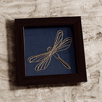 Zardozi Dragonfly Wooden Coaster (Set of 2) Zardozi Dragonfly Wooden Coaster (Set of 2)
