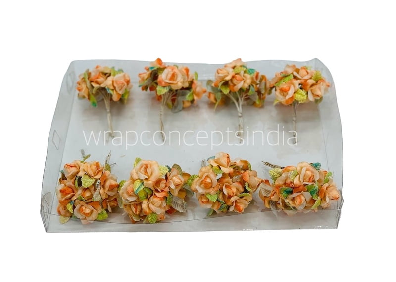 Peach Rose Buds on Stick Peach Rose Buds on Stick