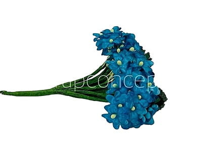 Small Silk Flowers - Blue Small Silk Flowers - Blue