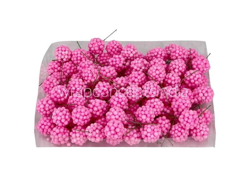 Glitter Balls on Stick - Pink Glitter Balls on Stick - Pink