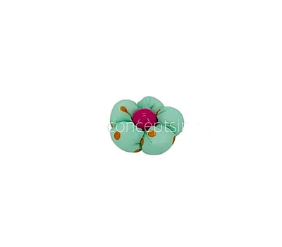 Sea Green Flower with Pink Center Sea Green Flower with Pink Center