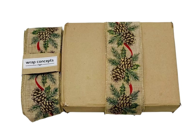 Pine Tree Natural Burlap Ribbon