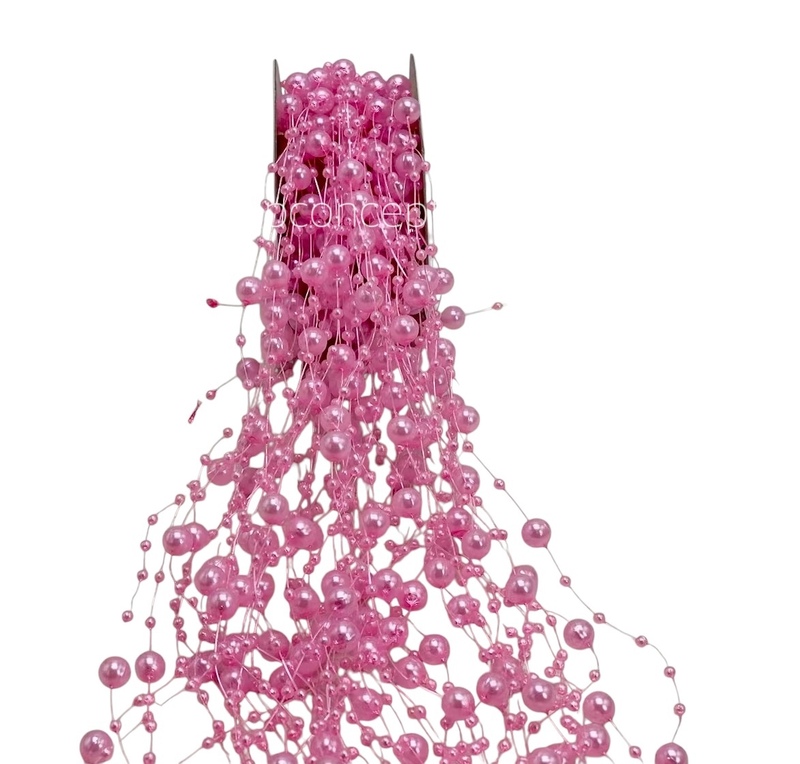 Pearl String - Rose Pink (Pack of 50)