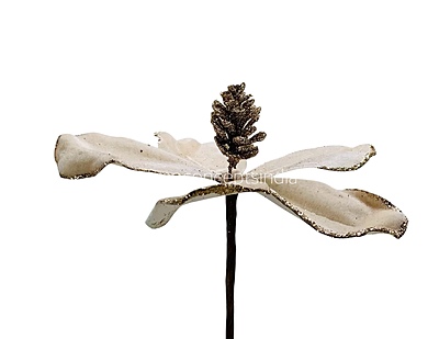 Velvet Flower with Gitter Pine Center Velvet Flower with Gitter Pine Center