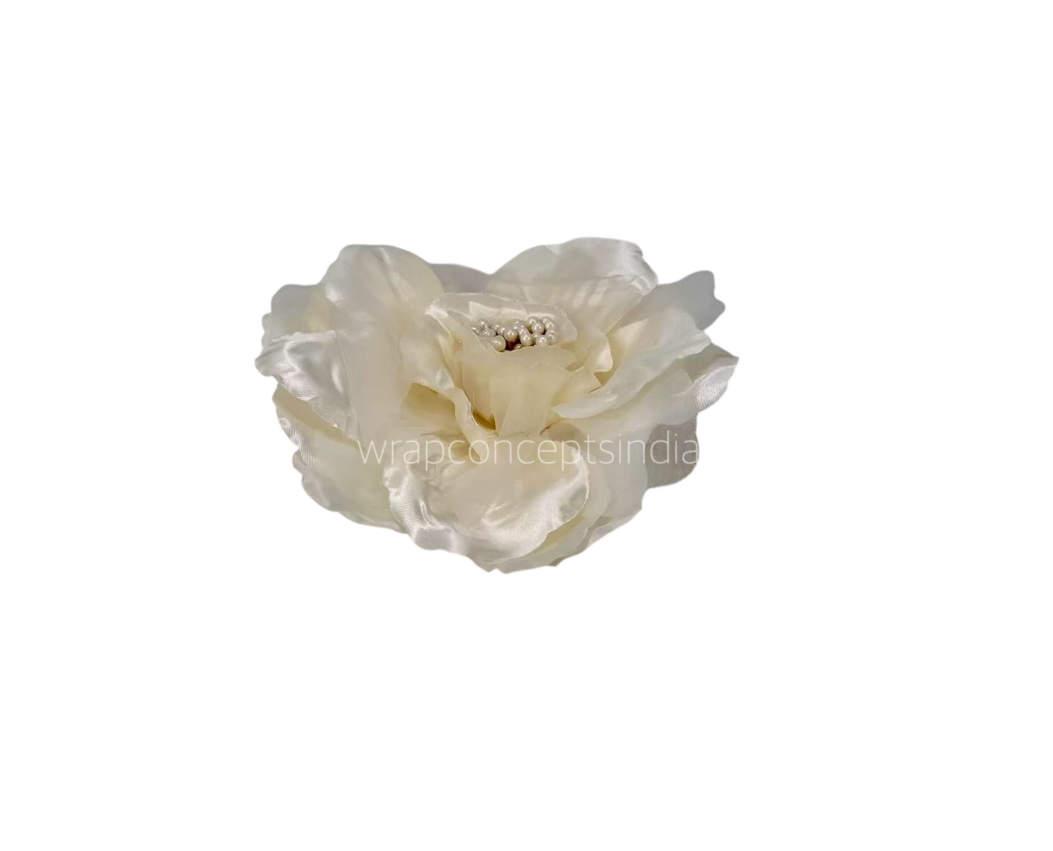 Cream Rose With Organza Petals Cream Rose With Organza Petals